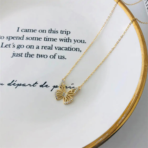 Elegant Butterfly Necklace for Women