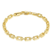 14K Gold Paperclip Bracelet