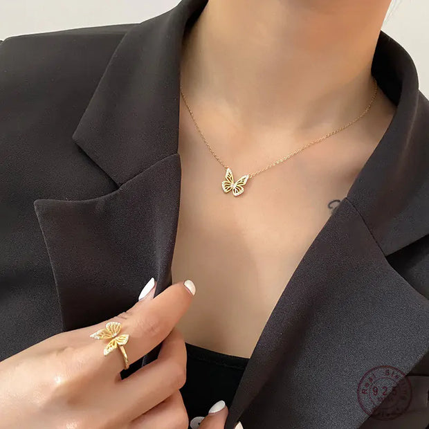Elegant Butterfly Necklace for Women