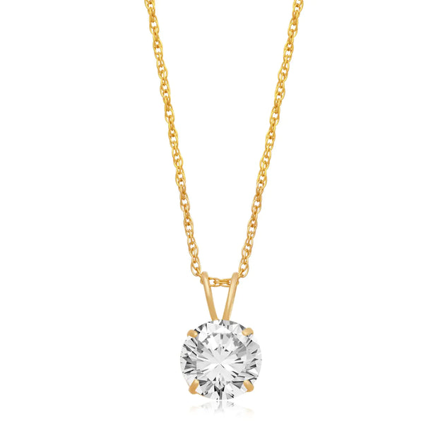 Zirconia Rope Chain Necklace