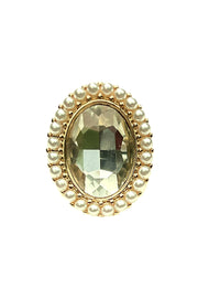 luxury gold cocktail ring
